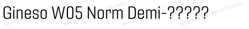 Gineso W05 Norm Demi字体转换